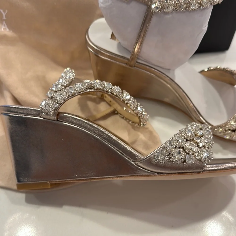 Badgely Mischa diamond studded sandals size 5 - Picture 2 of 5